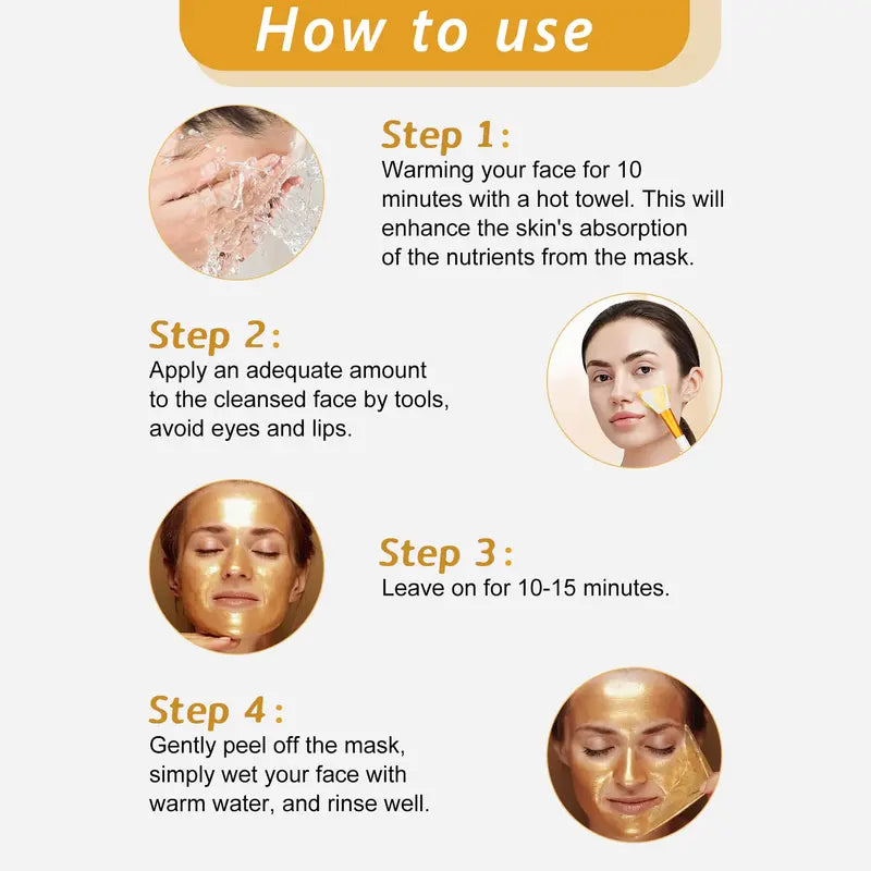 Pure Gold Peel-Off Mask - (BUY 1 GET 1 FREE and BUY 1 GET 2 FREE)