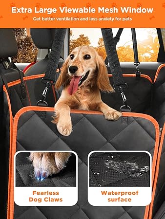 Scratchproof Waterproof Collapsible Dog Car Seat Covers