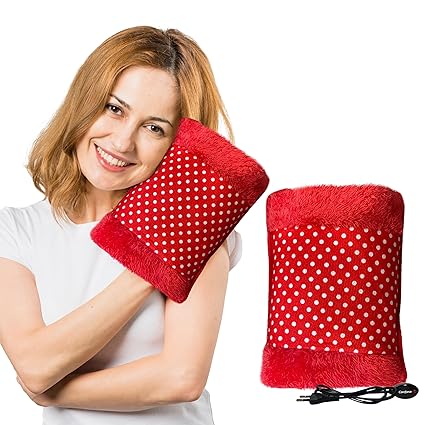 Electric Hot Water Bag With Pouch Hot Bags For Period Cramps, Pain Relief In Shoulder, Back & Full Body